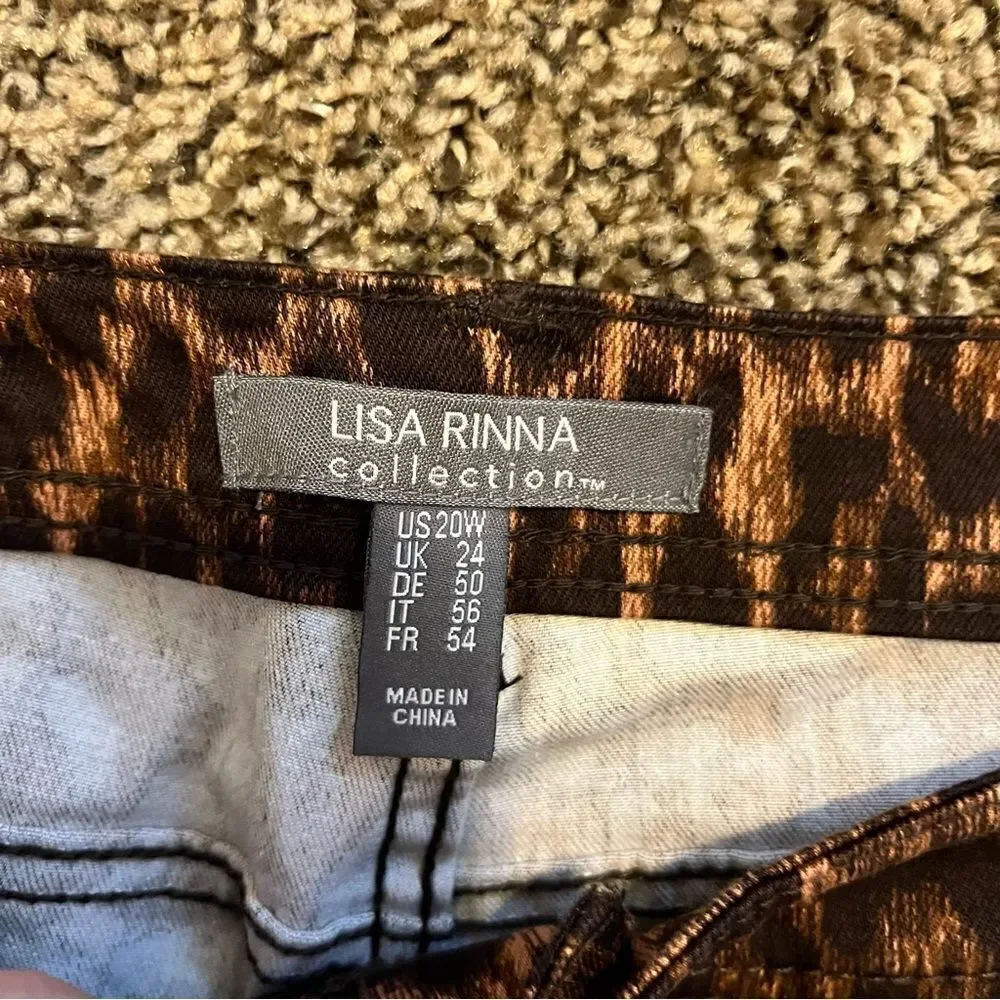 NWOT Lisa Rinna Collection Printed Ankle Jeans Jeans